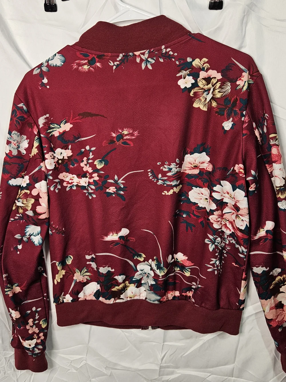 SHEIN burgundy floral